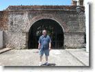 DSCN0015 * Oscar in front of the San Juan Gate * 2560 x 1920 * (1023KB)